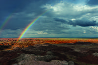 Rainbow Over Painted Desert