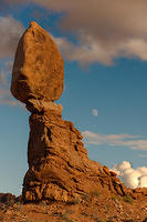 Moon and Balanced Rock